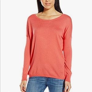 Splendid Cashmere Blend Dolman Sweater Coral Pink